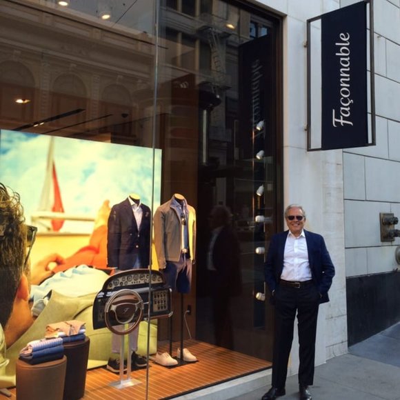 FACONNABLE Men's Genuine Leather Brown Chukka Boots (Italy) # 6610 - Picture 15 of 17